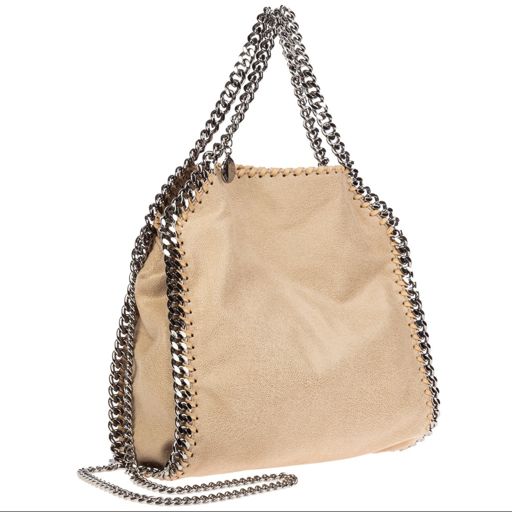 STELLA MCCARTNEY mini beige Falabella Tote